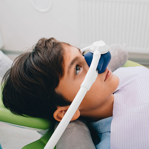 kid undergoing sedation dentistry procedure